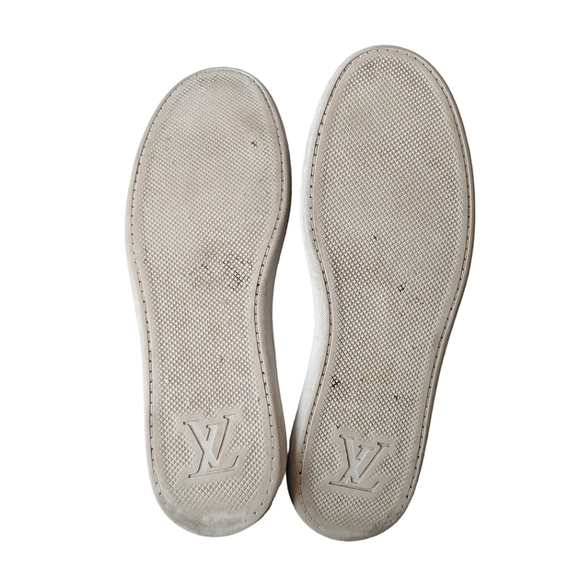 Louis Vuitton Black White Leather Sneakers - Picture 8 of 16